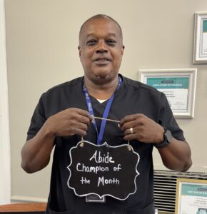 Caregiver in Thomasville, GA recognized as Champion of the Month August 2026